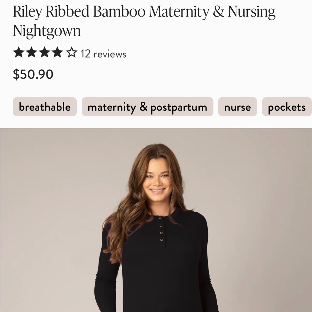 Kindred Bravely Nursing pajamas - size medium